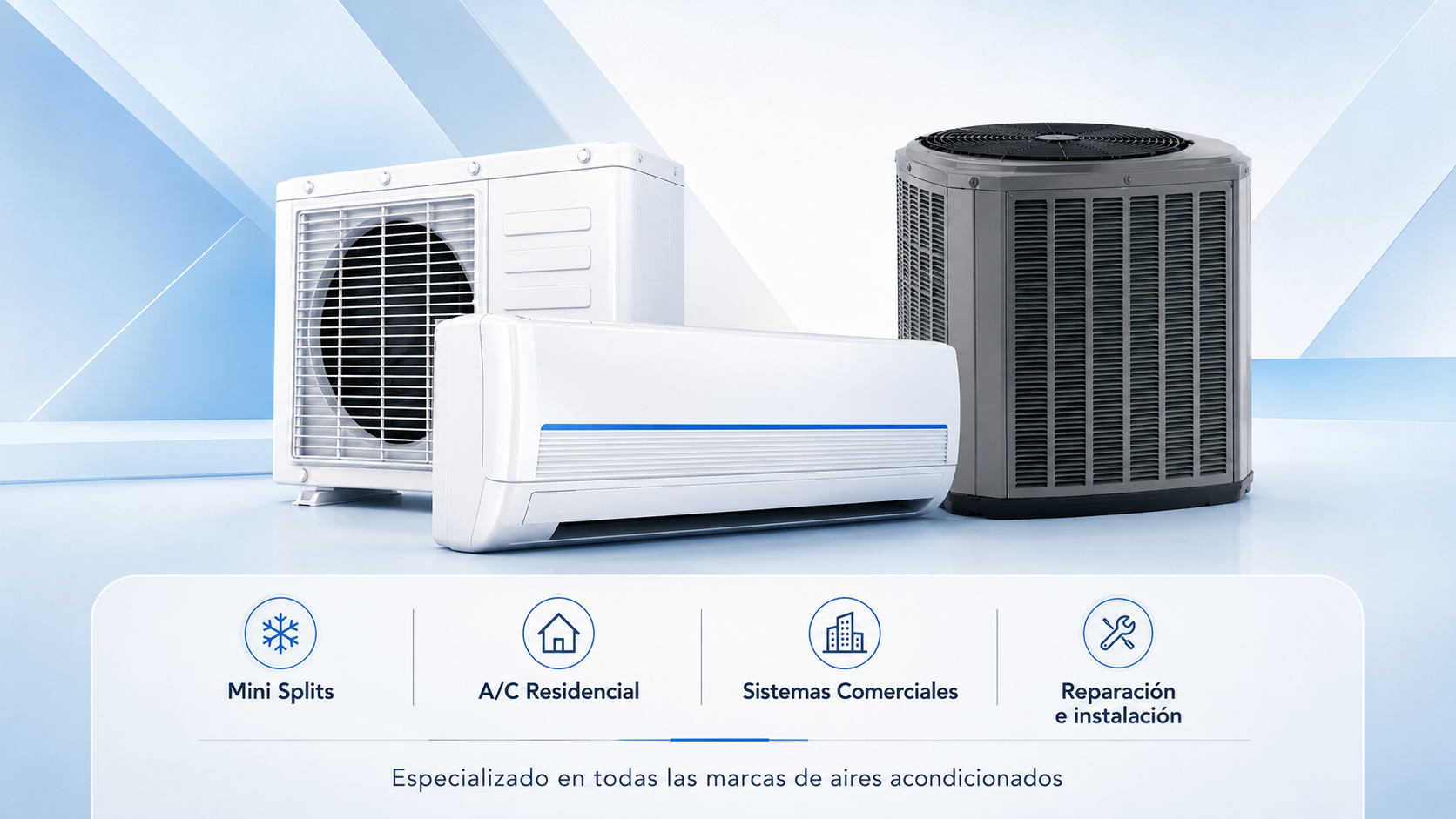 Equipos de aire acondicionado residenciales y comerciales